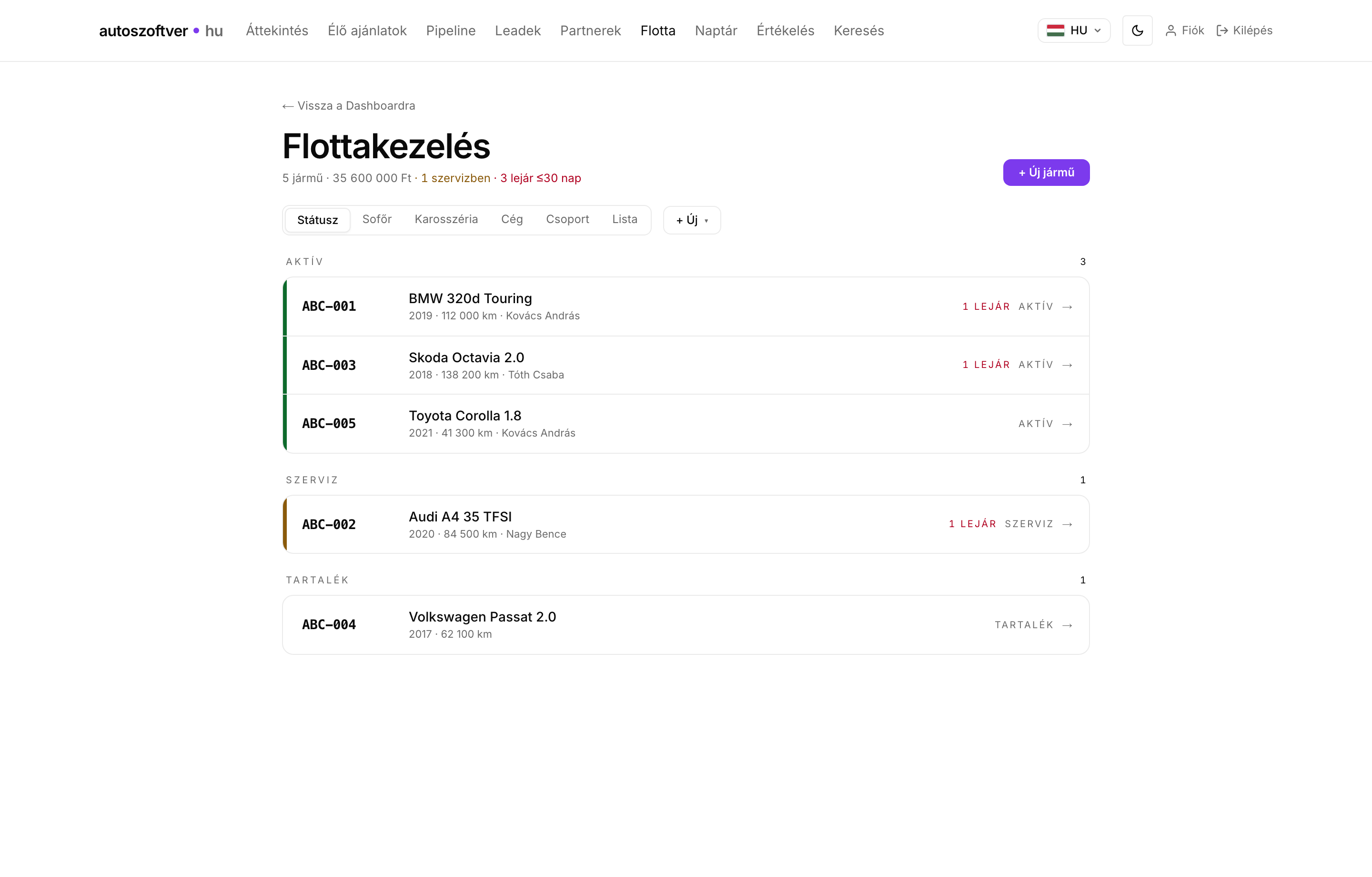 Flottakezelés